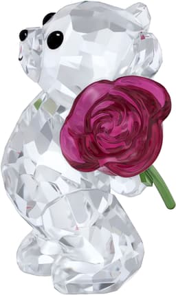 Swarovski Kris Bär mit Rose | Mehrfarbig