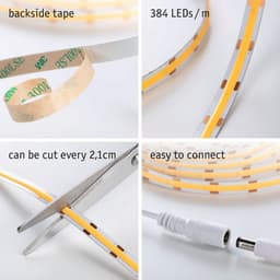 Paulmann LED-Streifen SimpLED Full-Line COB Basisset Warmweiß 3000K
