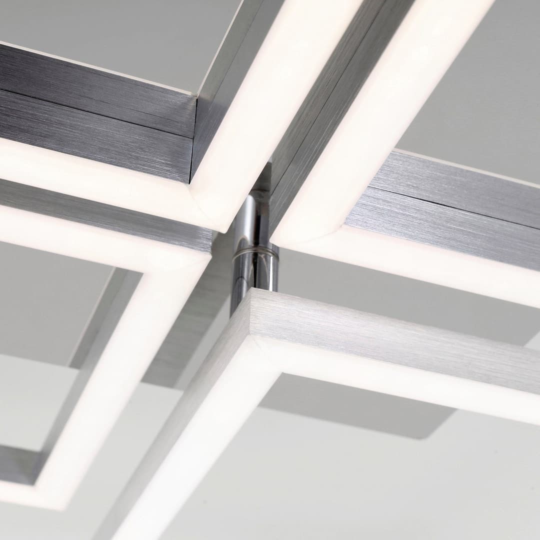 Briloner Leuchten LED Deckenleuchte FRAME | Silber