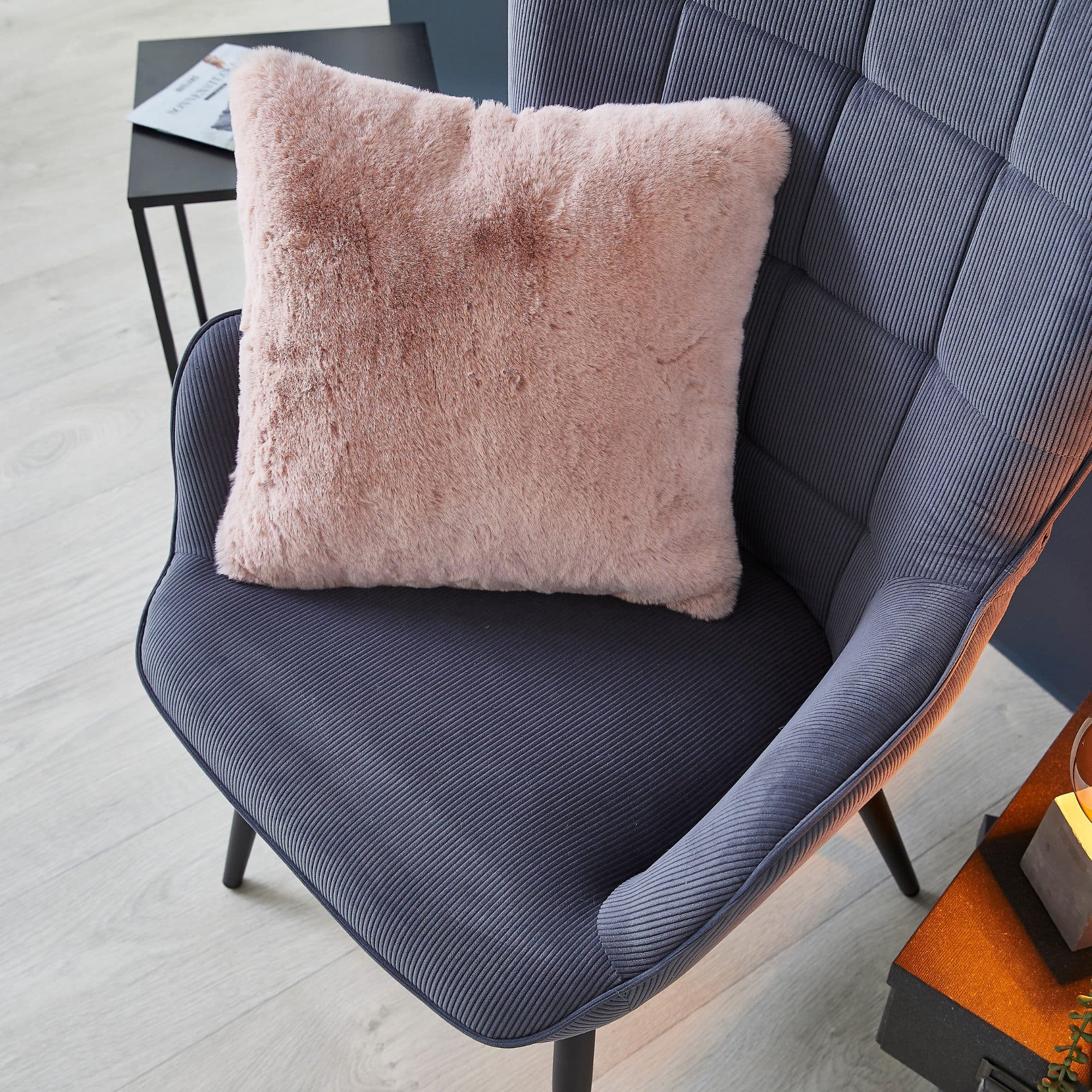 LUXOR living Fellkissen Dekokissen Novara | Rosa