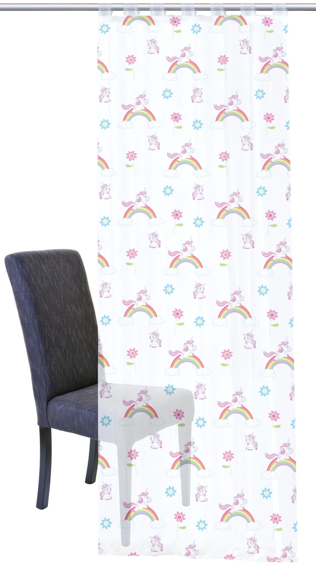 HOME WOHNIDEEN Vorhang EINHORN | Mehrfarbig
