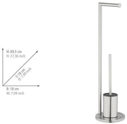 WENKO WC-Garnitur Ferla | Silber