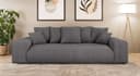 Home affaire Big-Sofa LAKESIDE 3-Sitzer Schlafsofa | Grau 5