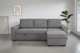 Trends by HG Ecksofa Poll L-Form | Grau