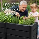 KHW Hochbeet Demeter XL - schmal | Schwarz 3