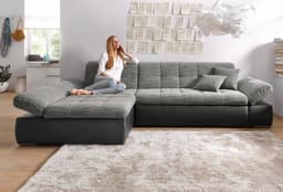DOMO collection Ecksofa Moric | Grau