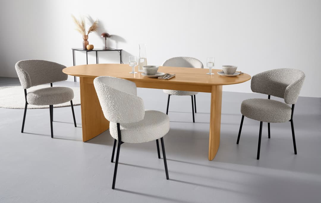 LeGer Home by Lena Gercke Esszimmerstuhl Sölve | Grau