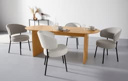 LeGer Home by Lena Gercke Esszimmerstuhl Sölve | Grau