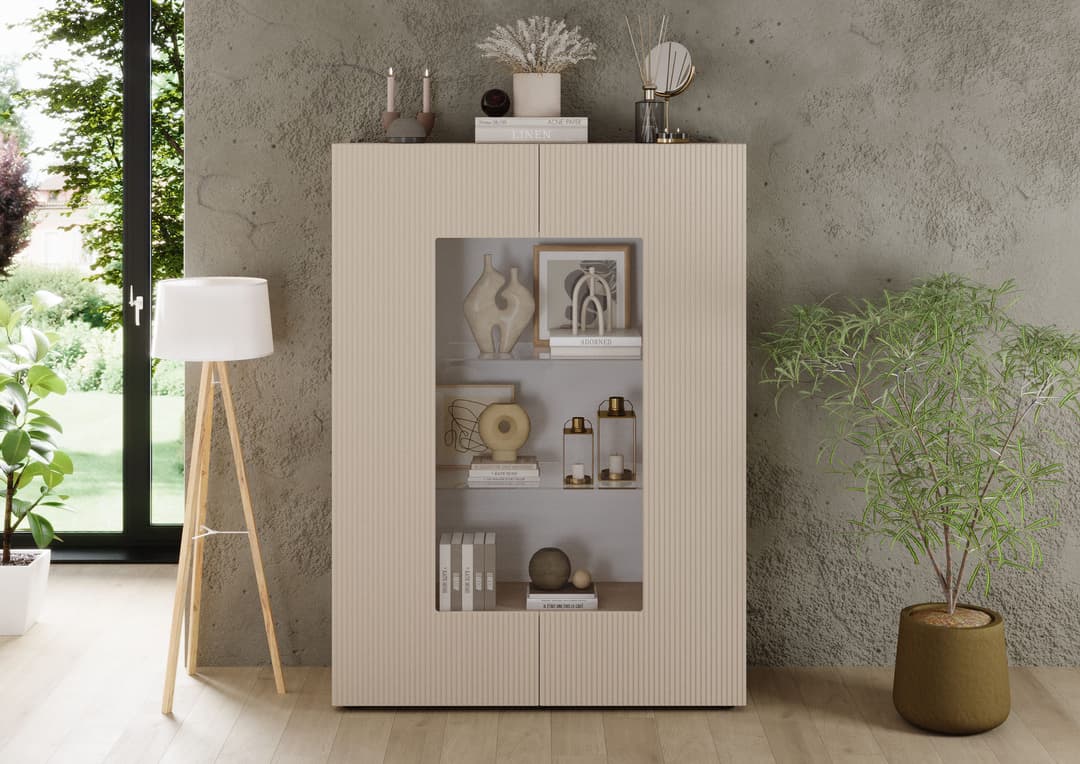 Home affaire Vitrine RIO | Beige