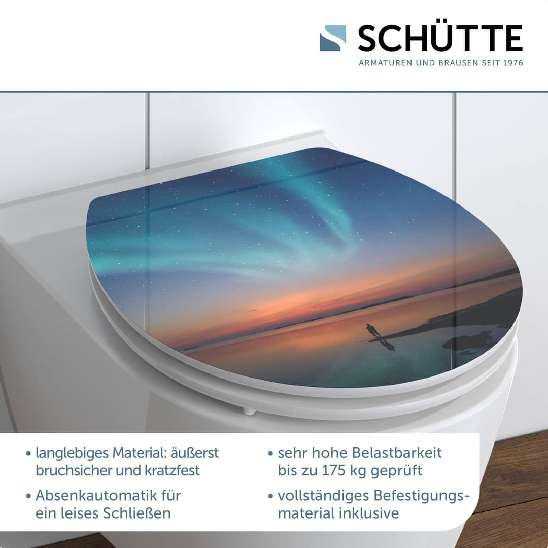 Schütte POLAR LIGHTS WC-Sitz | Mehrfarbig