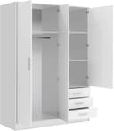 FORTE Kleiderschrank Jupiter | Weiß 4