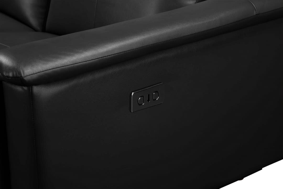 OTTO home 3-Sitzer LUND | Schwarz