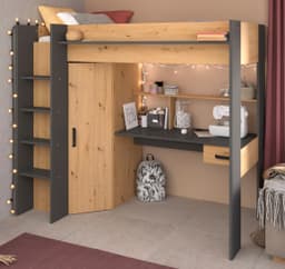 Parisot Hochbett Heavy ALL-IN-ONE | Holztöne