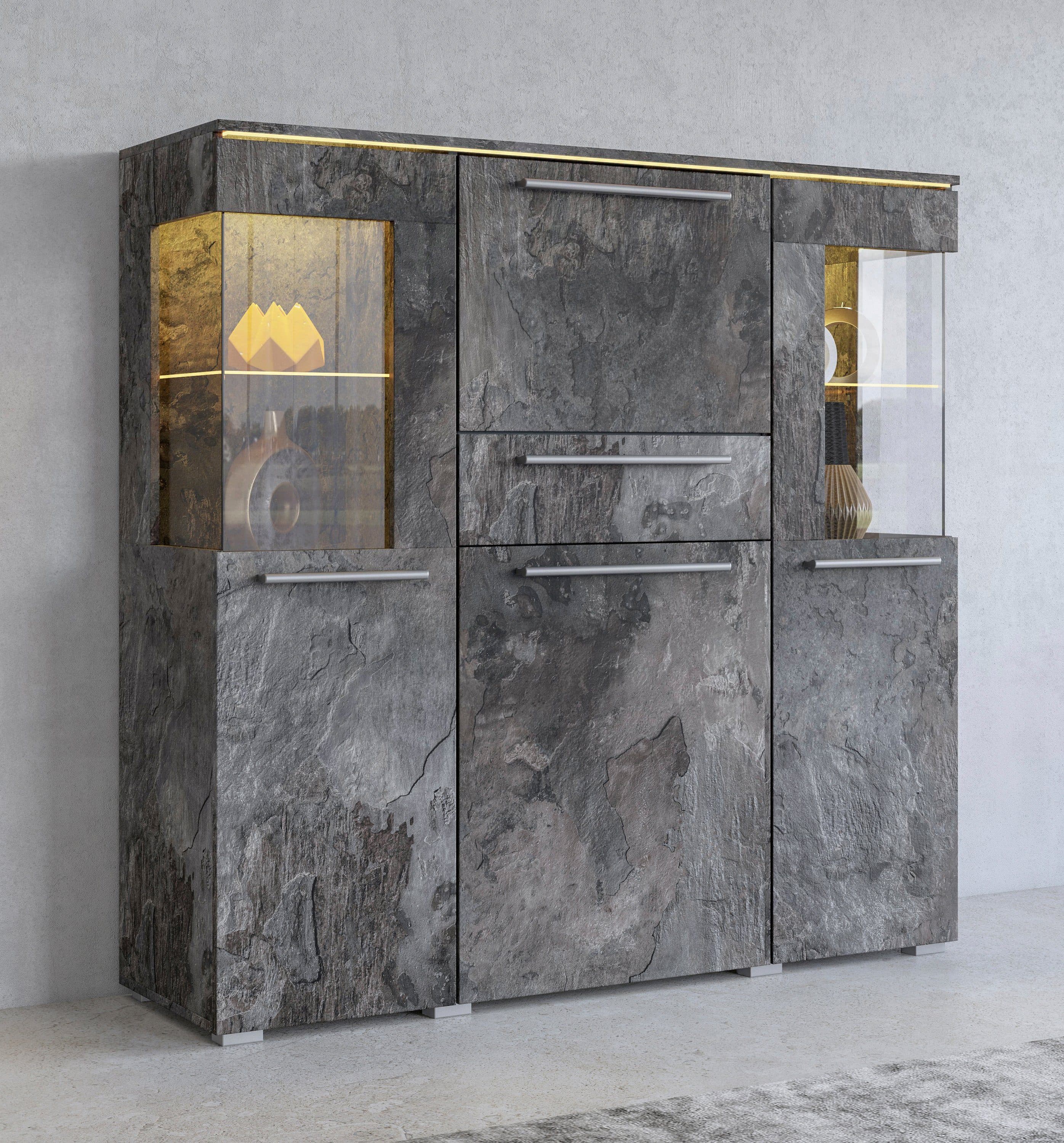 OTTO home Highboard India | Grau