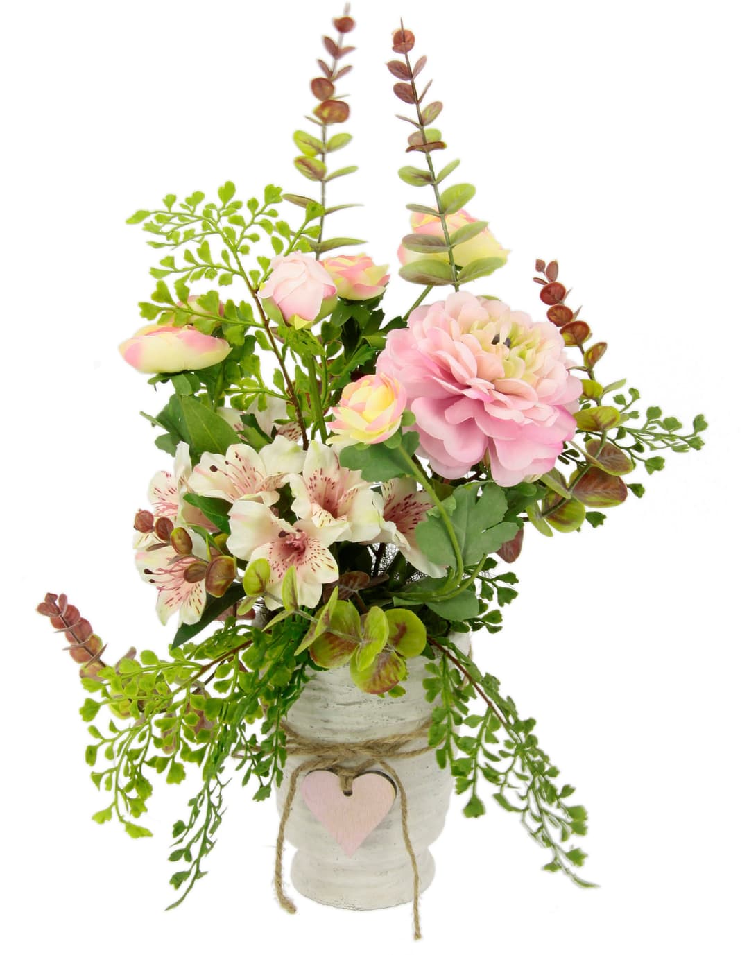 Kunstblume Arrangement Blüten/Ranunkel | Rosa