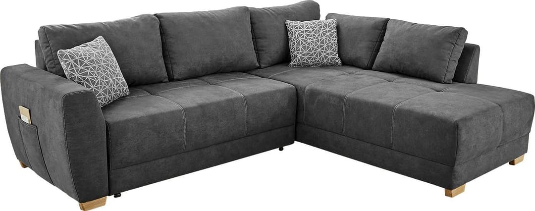 Jockenhöfer Gruppe Ecksofa Luzern L-Form | Grau