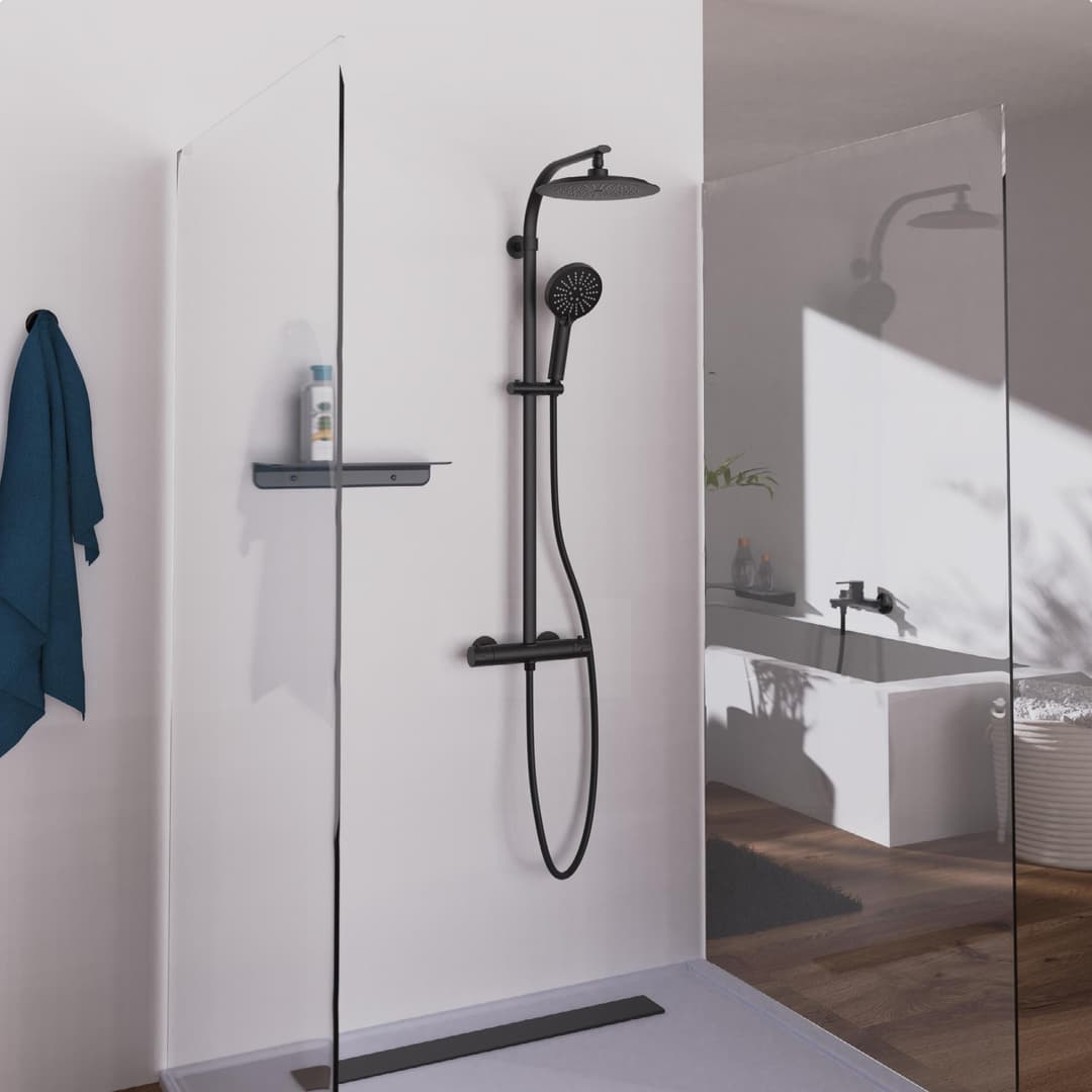 Schütte Duschsäule MADURA FRESH | Schwarz