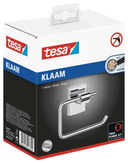 tesa KLAAM Toilettenpapierhalter | Silber
