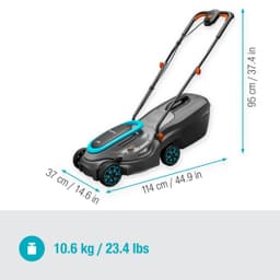 GARDENA PowerMax 32/18V P4A Akkurasenmäher | Grau