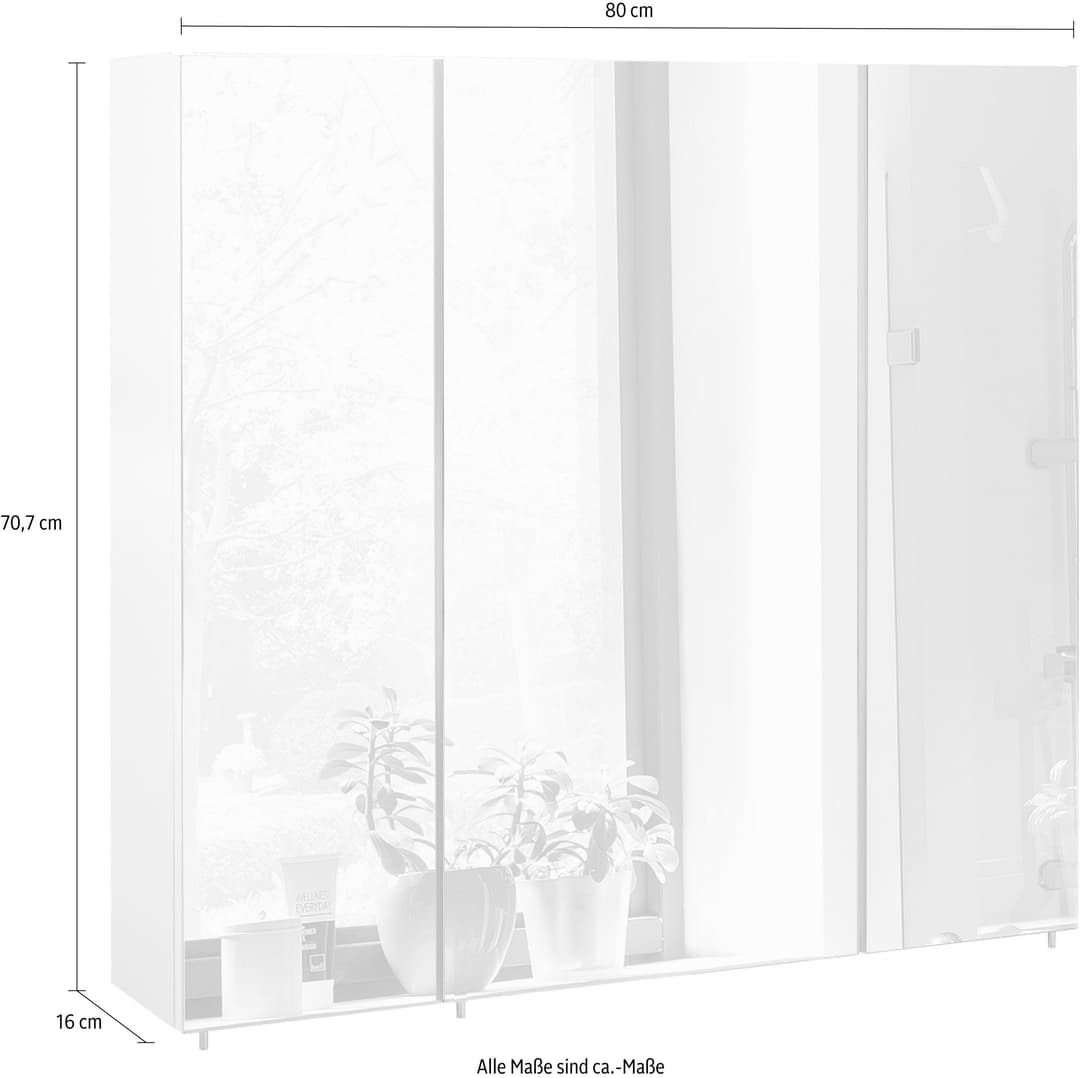 Schildmeyer Spiegelschrank Basic | Weiß