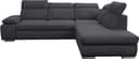 WERK2 Ecksofa Alicante Cord | Grau 2