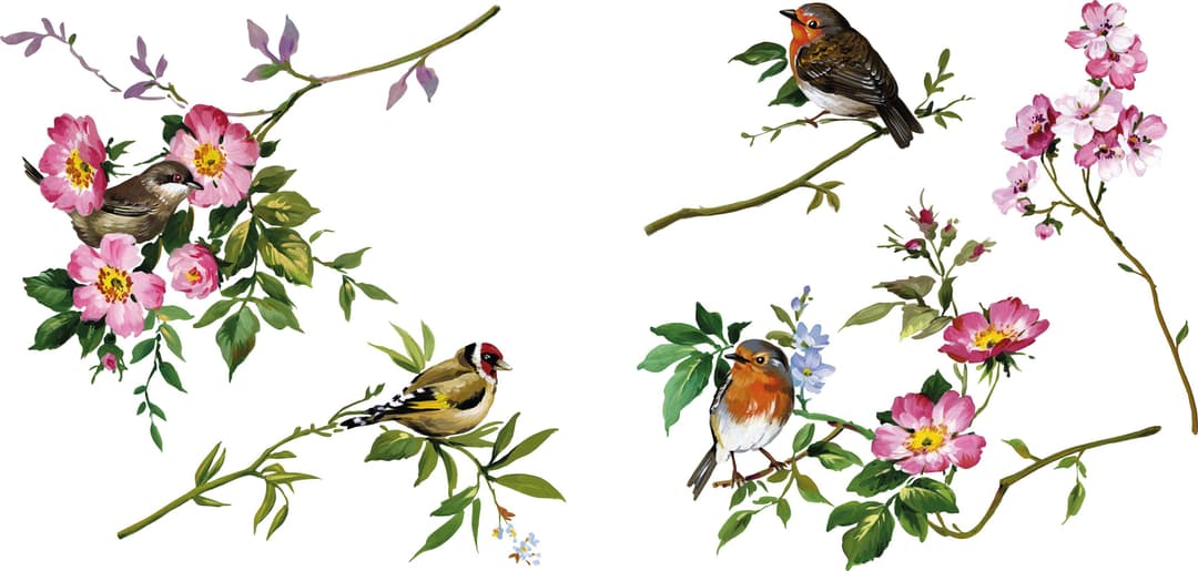 Komar Fensterbild Spring Fever | Mehrfarbig