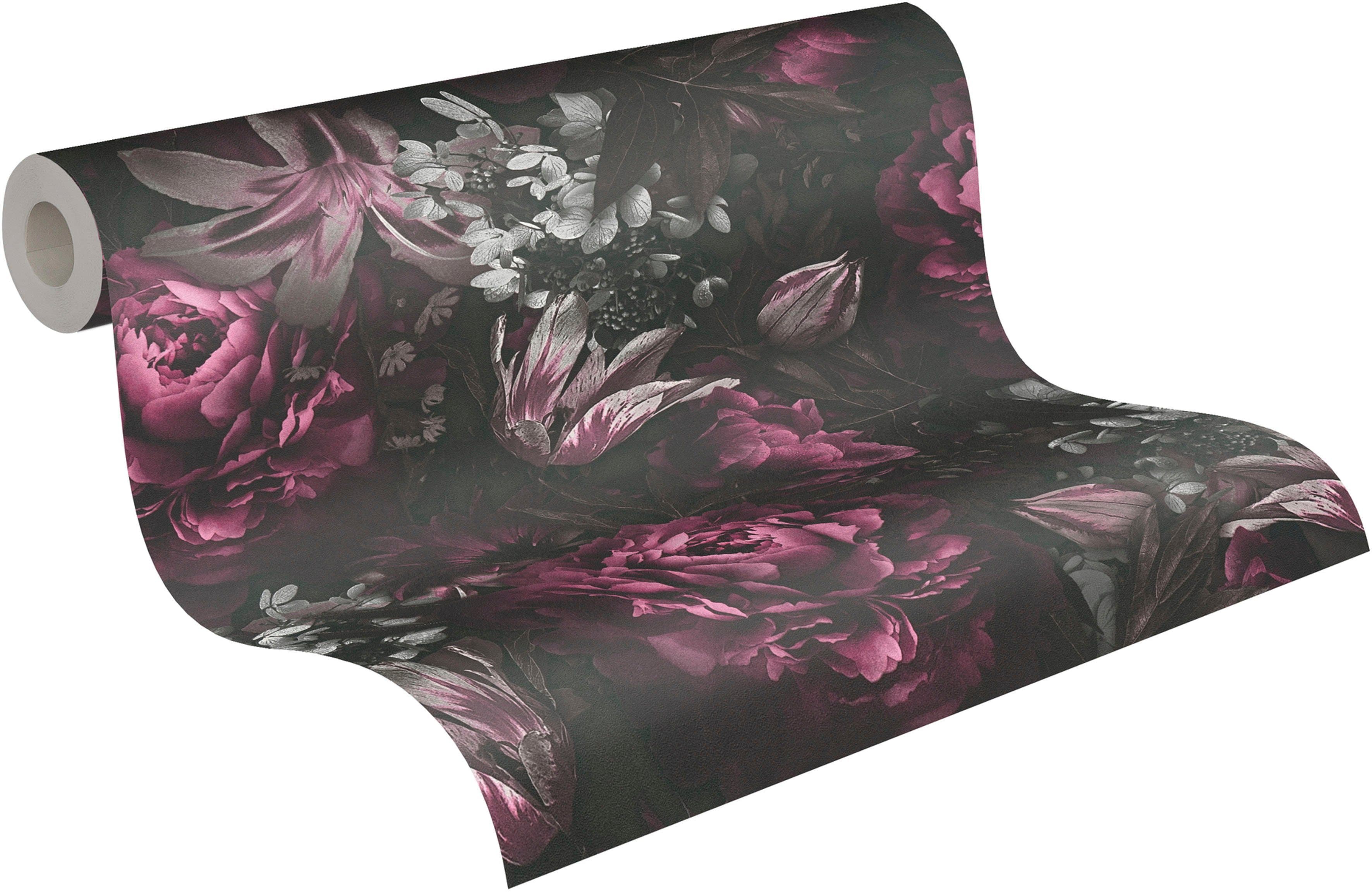 A.S. Création PintWalls Rosen Floral Vliestapete | Mehrfarbig