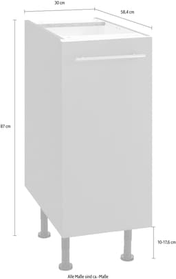 OPTIFIT Unterschrank Bern | Grau
