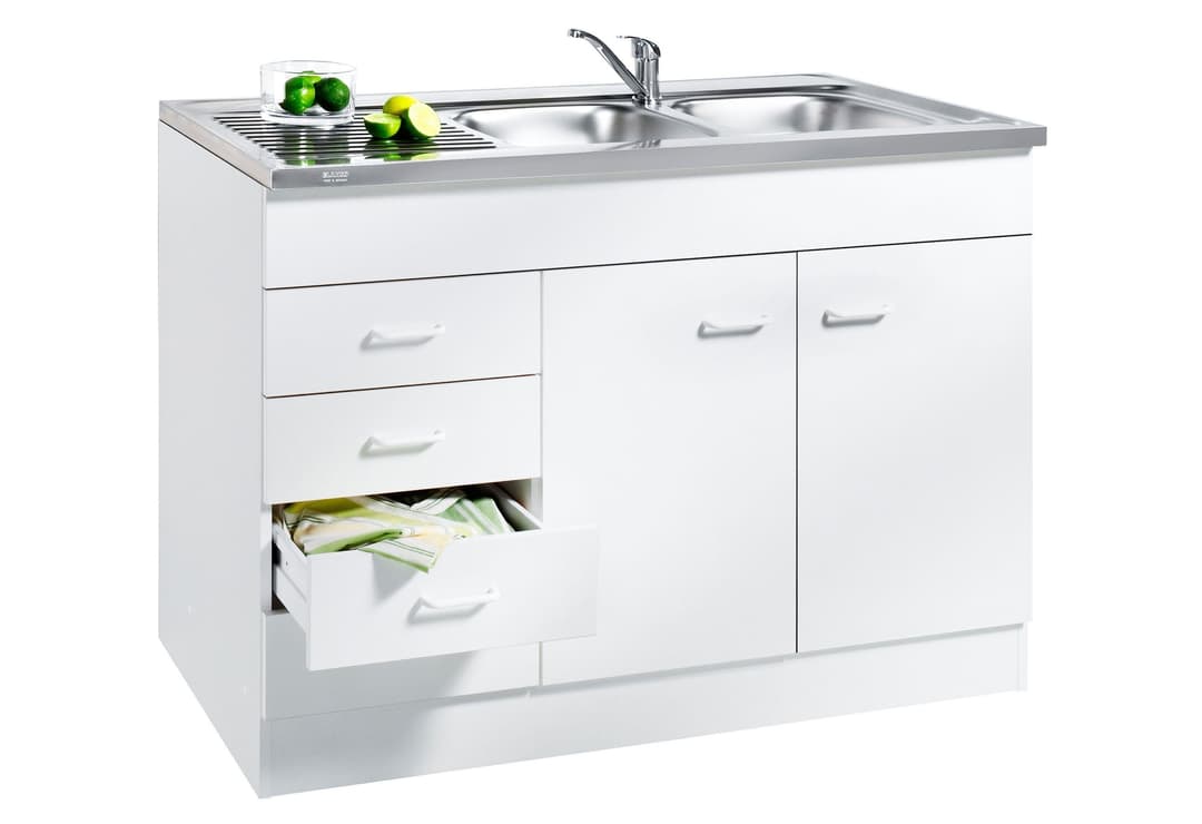 KOCHSTATION Spülenschrank KS-Elster | Holztöne