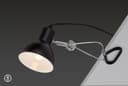 Briloner Leuchten LED Klemmleuchte FIX | Schwarz