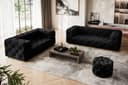Home affaire 3-Sitzer FOLLINA | Schwarz 3