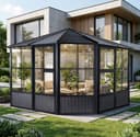Sojag Pavillon Charleston 12x12 | Schwarz