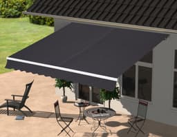 KONIFERA Gelenkarmmarkise Marbella | Schwarz
