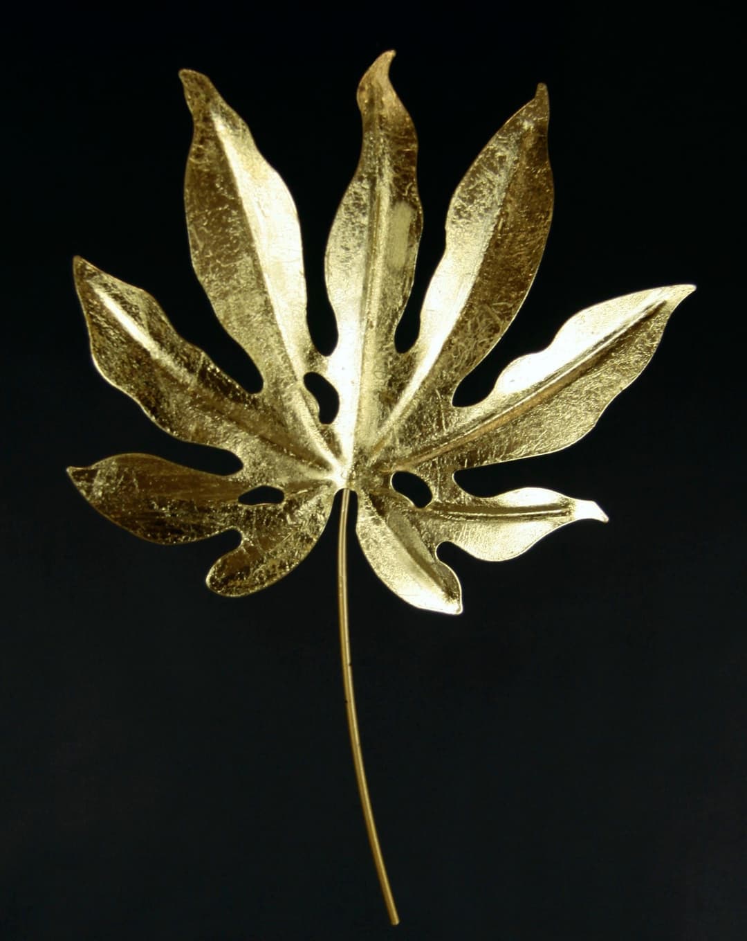 I.GE.A. Wanddekoobjekt Metall-Blatt | Gold