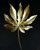 I.GE.A. Wanddekoobjekt Metall-Blatt | Gold 2