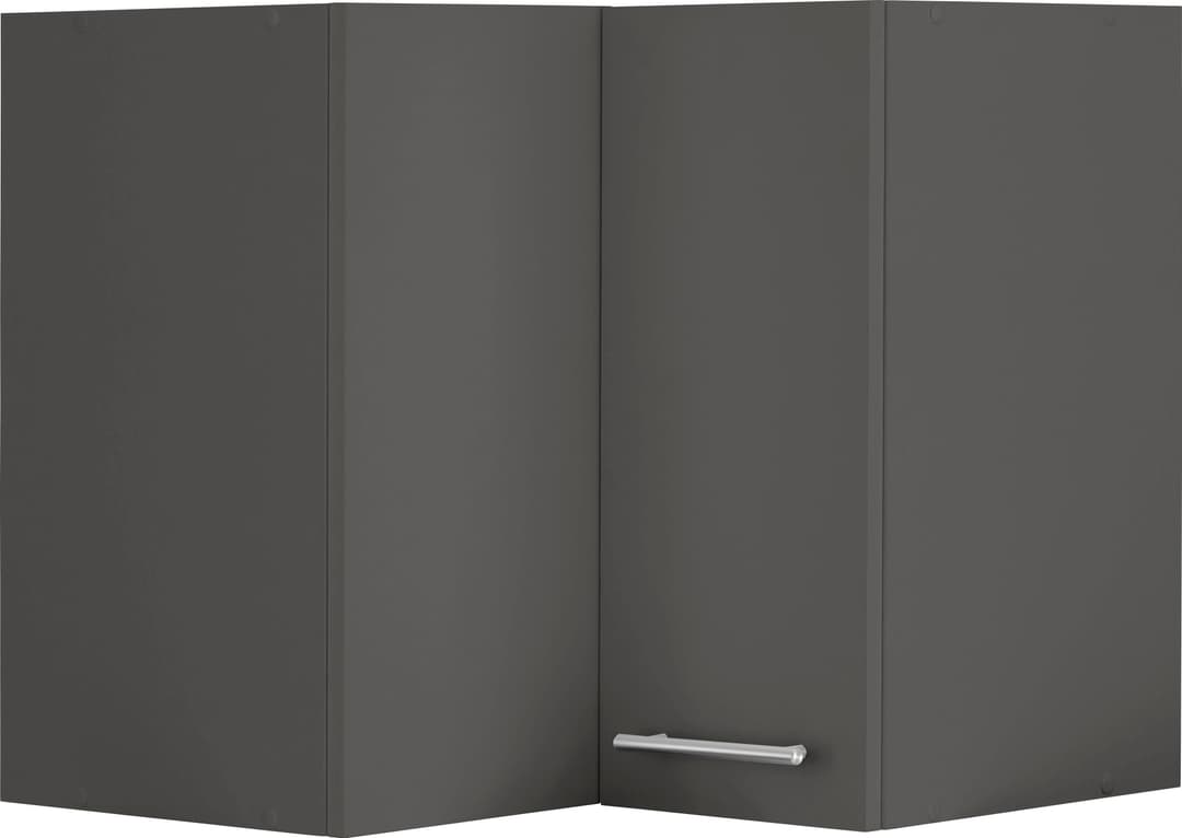 wiho Küchen Eckhängeschrank Unna | Grau