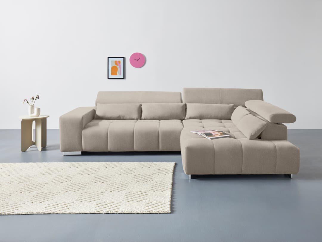 COTTA Ecksofa Orion L-Form | Beige
