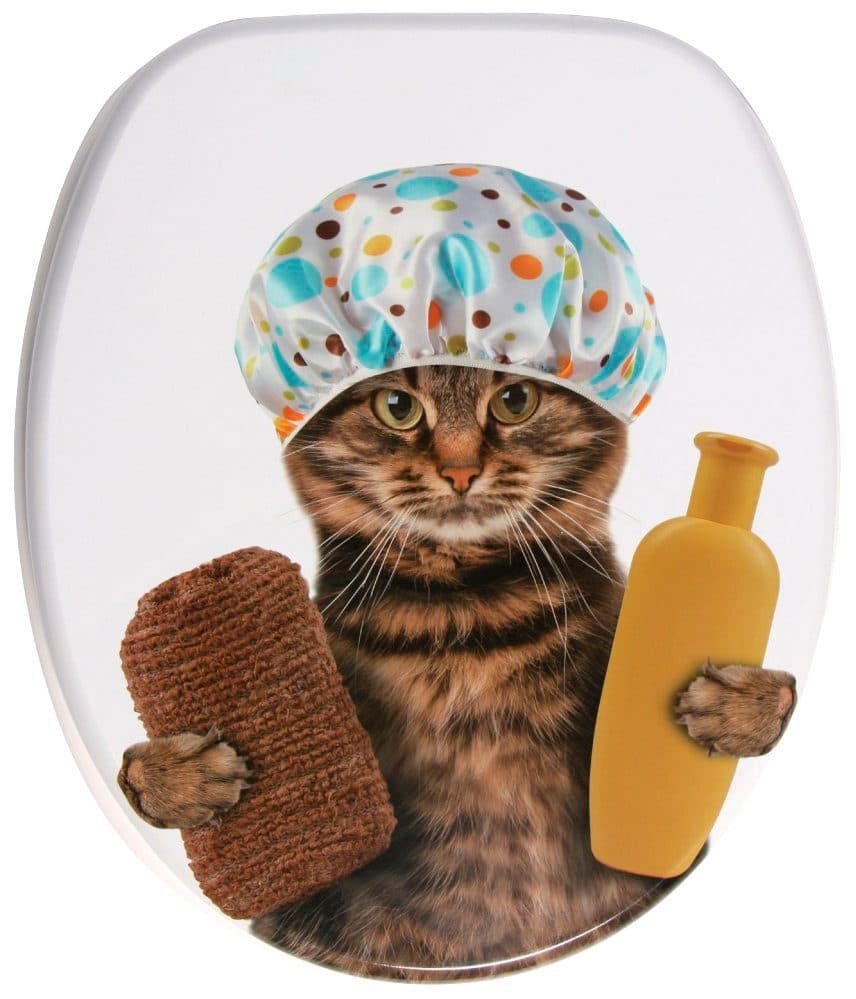 Sanilo WC-Sitz Shower Cat | Mehrfarbig