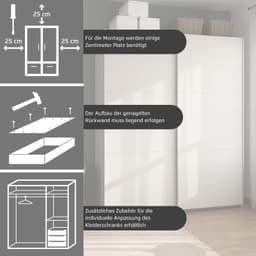rauch Schwebetürenschrank AURELIO | Beige
