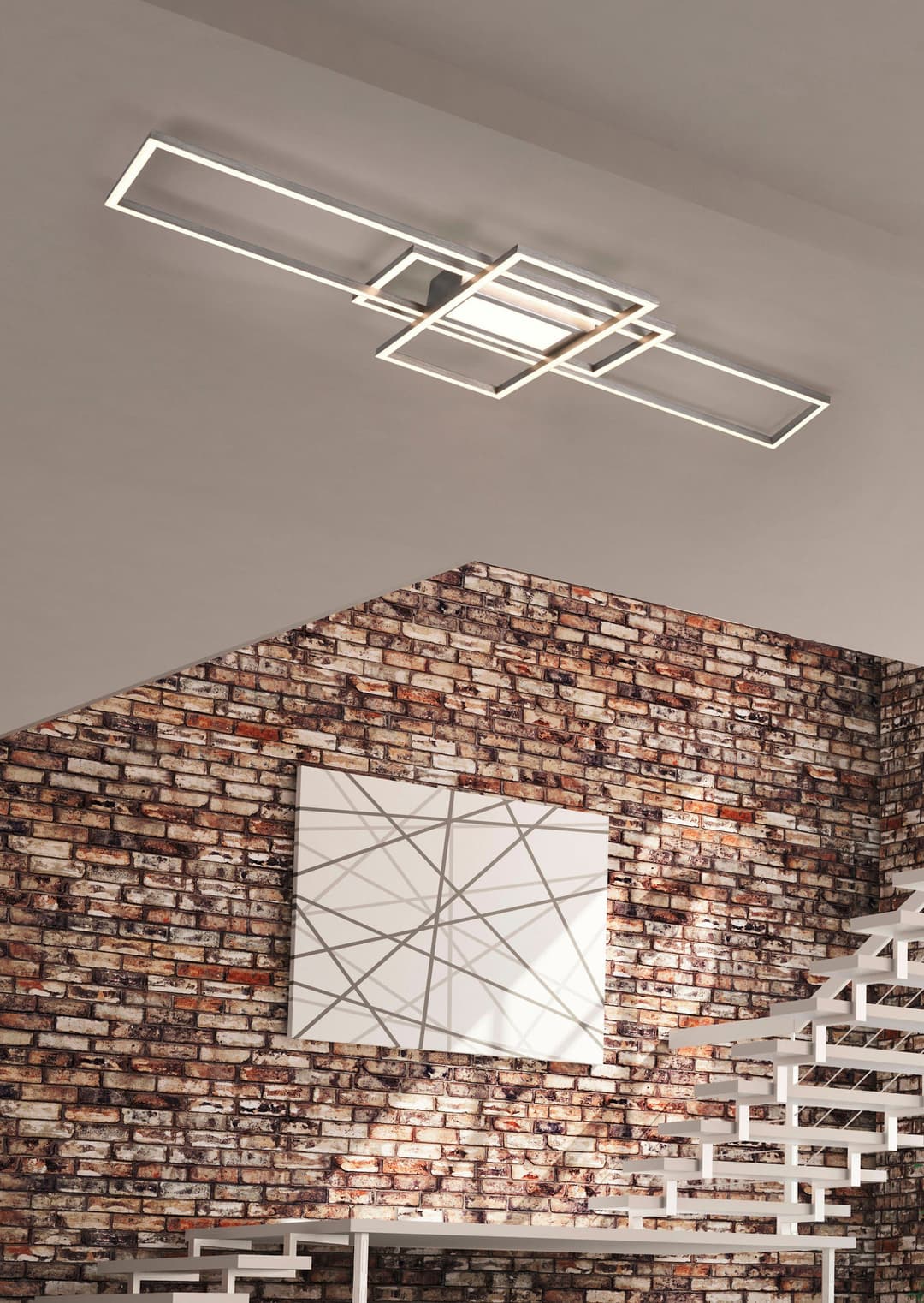 TRIO Leuchten LED Deckenleuchte MILA | Silber