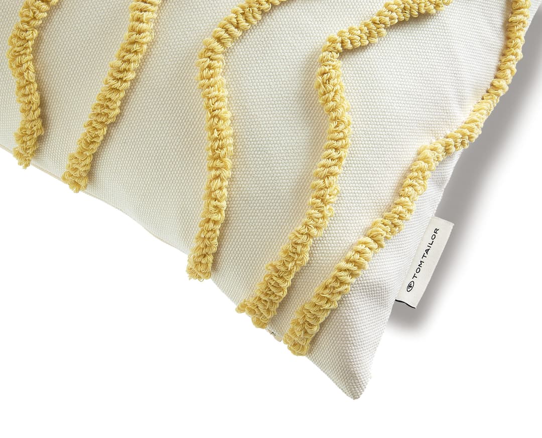 TOM TAILOR HOME Dekokissen Wavy | Gelb