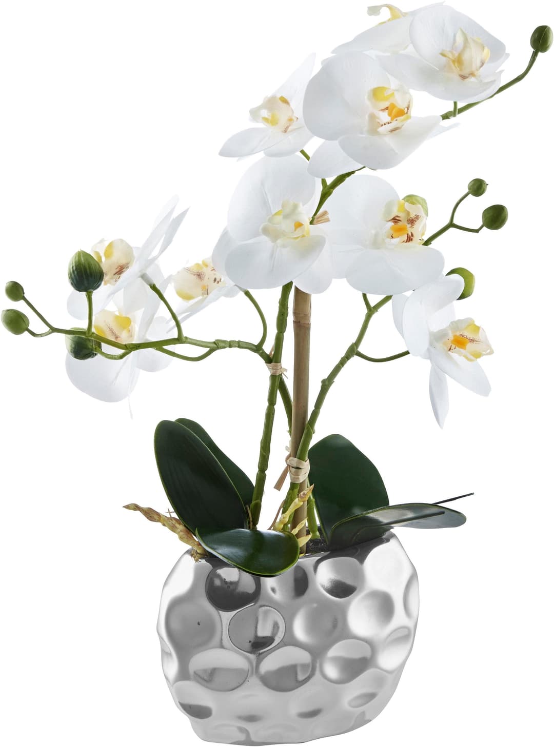 Kunstpflanze Orchidee | Weiß