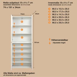 INOSIGN Novara Mehrzweckschrank | Weiß