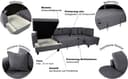 Trends by HG Wohnlandschaft Moritz | Grau 3
