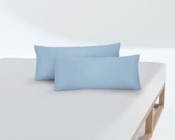 Biberna Kissenbezug Michi Feinjersey | Blau