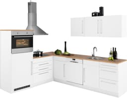 KOCHSTATION Winkelküche KS-Samos | Weiß