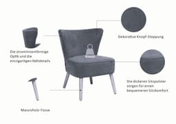 Home affaire Loungesessel JORIEL | Grau