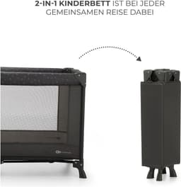 Kinderkraft JOY LIGHT Baby-Reisebett | Grau