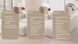 LeGer Home by Lena Gercke Ecksofa PIARA XXL | Beige