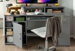 VOGL Möbelfabrik Schreibtisch Timra | Grau